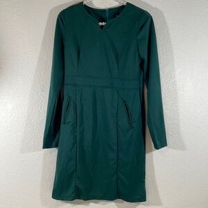 OASAP Green Midi Dress Front Pockets Size Large NEW